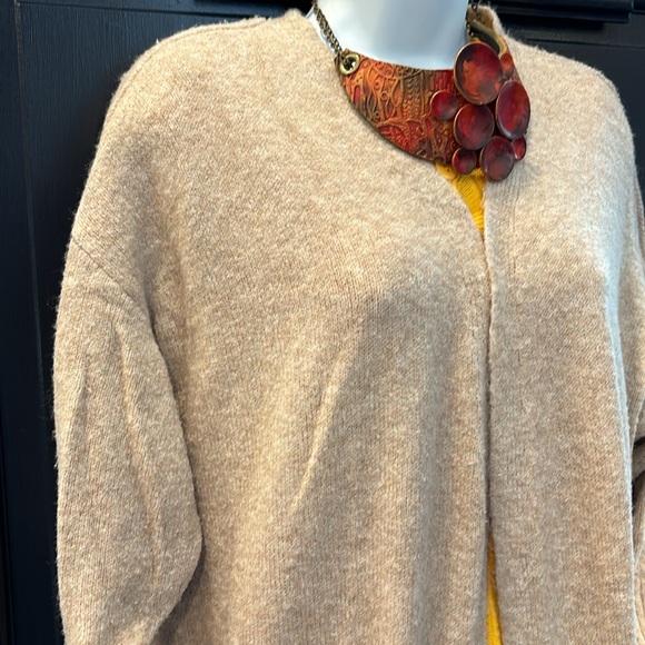 H&M Long Sweater, Color Light Brown , Size M, - Picture 2 of 5
